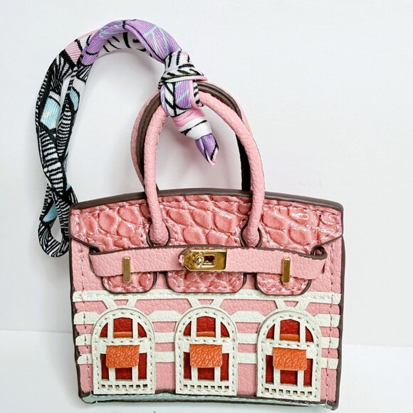 Mini Handbag  Micro Purse Bag Charm Pink - Designer inspired - Picture 2 of 8